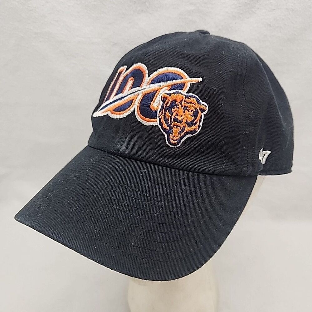 Cap Chicago Bears 100th Anniversary Staff Issued Adjust Slingback '47 Hat Black